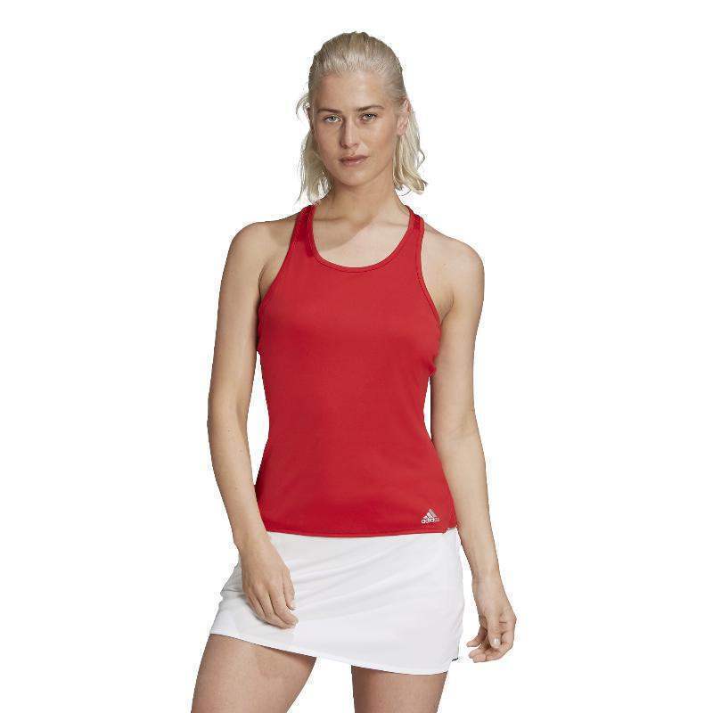 Camiseta feminina Adidas Club vermelha