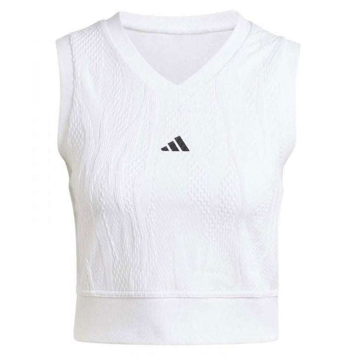 Camiseta feminina Adidas Crop Top Pro branca