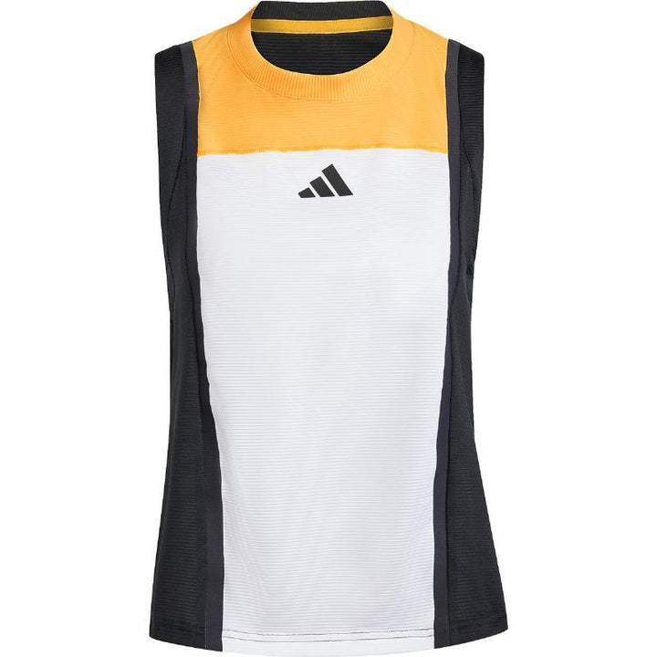 Camiseta Adidas Match Pro branco laranja preto feminino