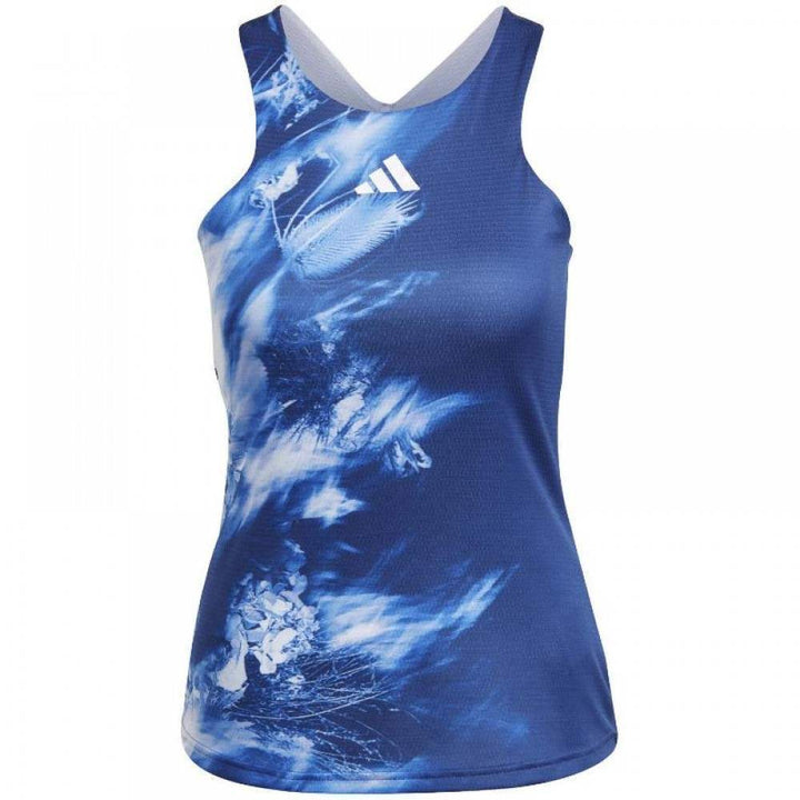 Camiseta Adidas Melbourne Azul Branca