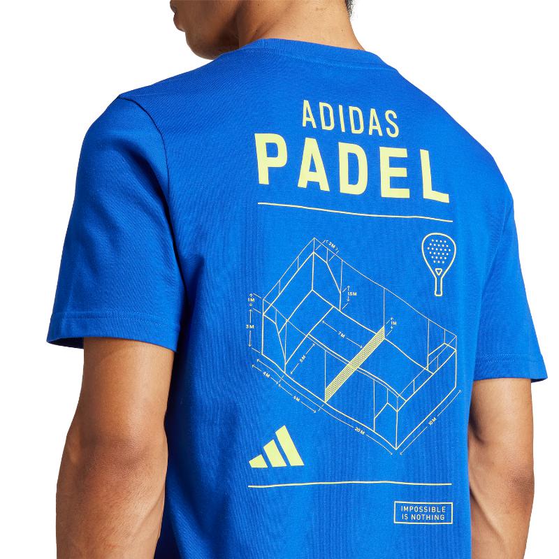 Camiseta Adidas Padel Categoria Gráfico Azul Royal