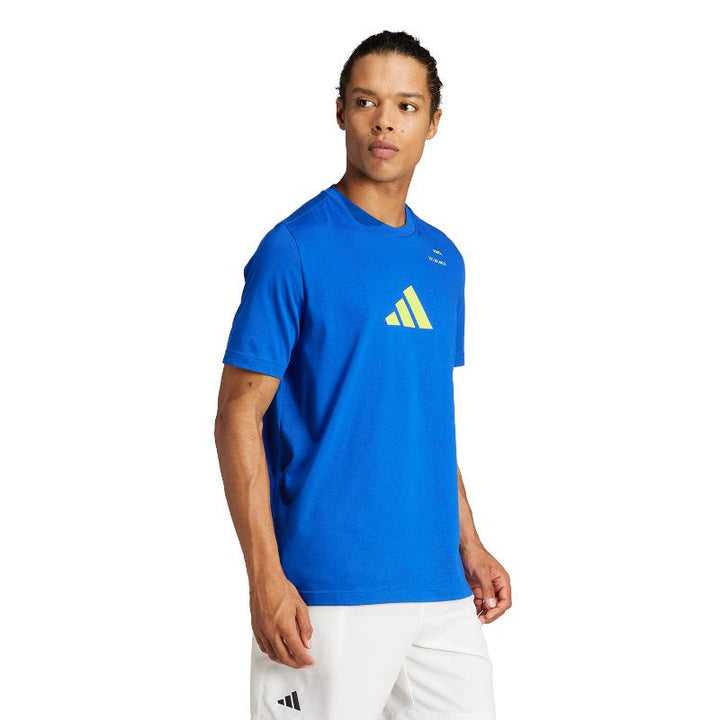 Camiseta Adidas Padel Categoria Gráfico Azul Royal