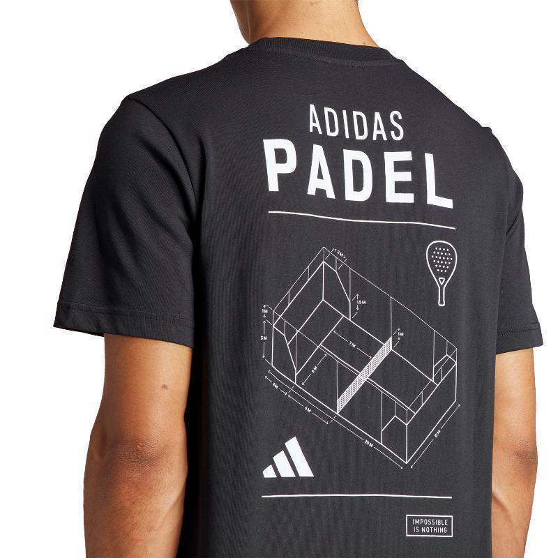 Adidas Padel Categoria T-shirt gráfica preta