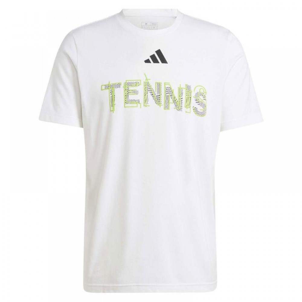 Camiseta Adidas Tennis Graphic Branca