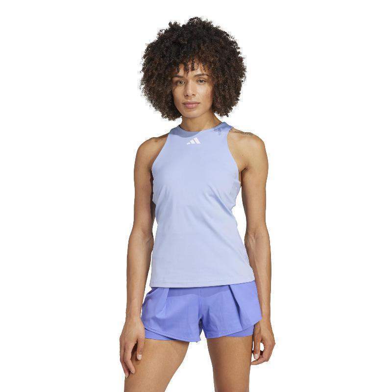 Camiseta feminina Adidas Y-Tank azul