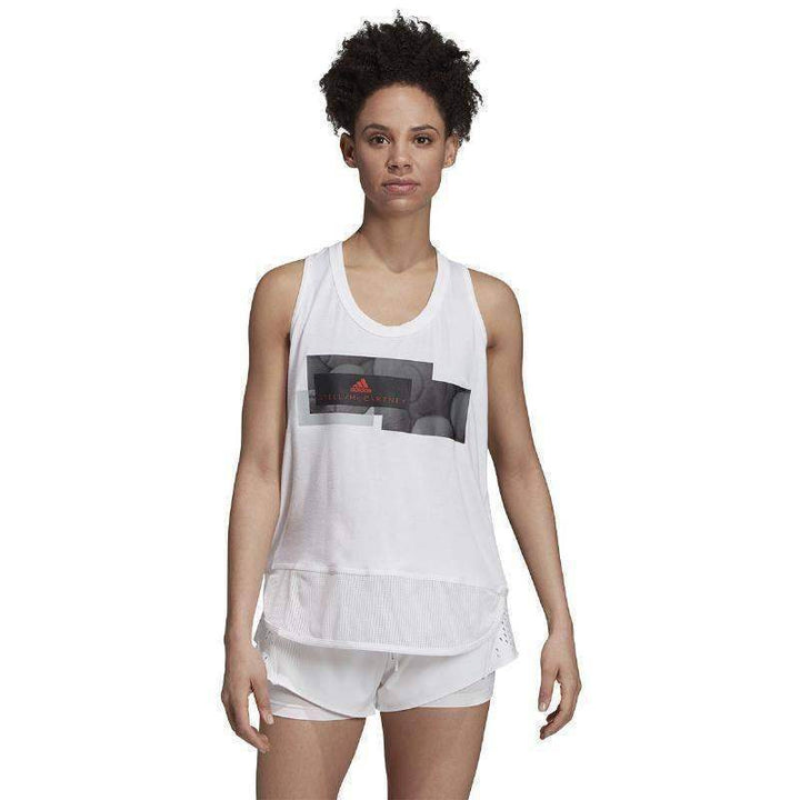 Camiseta de algodão Adidas Stella McCartney GFX Branco