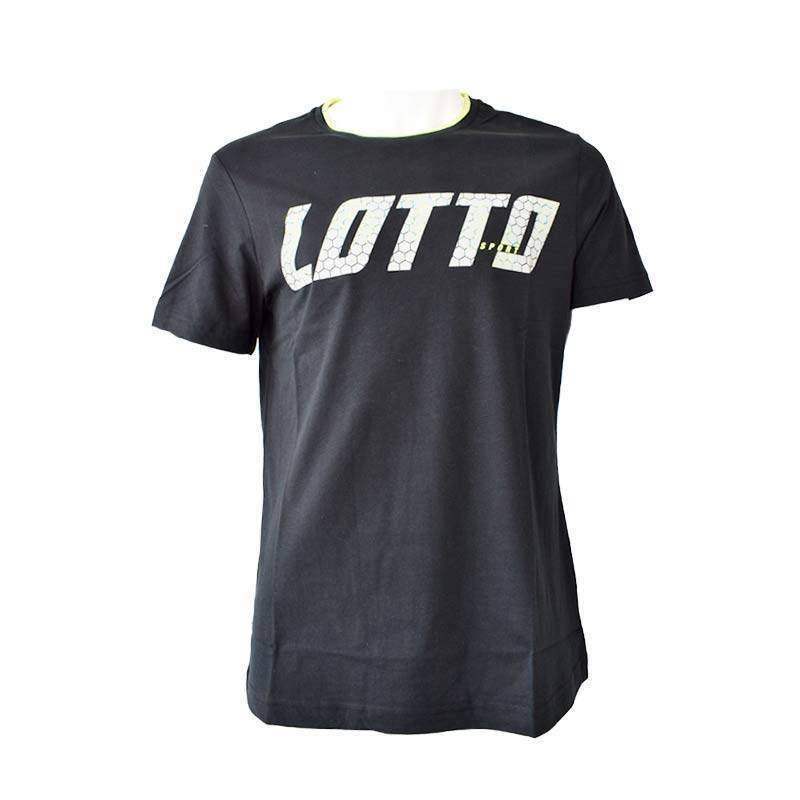 Camiseta de algodão Lotto Logo III preta