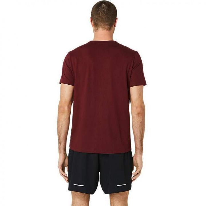 Asics Big Logo Maroon Bright Orange T-Shirt