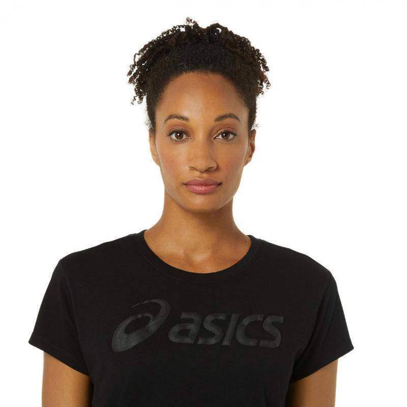 Camiseta feminina Asics Big Logo Tee preta