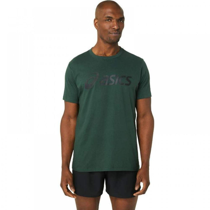 T-shirt Asics Big Logo verde floresta preto