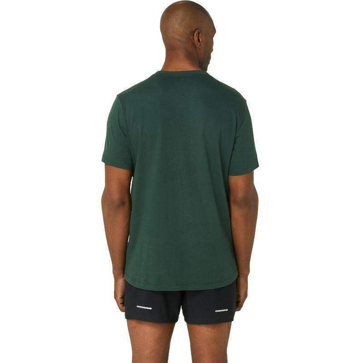 Asics Big Logo T-shirt Forest Green Black