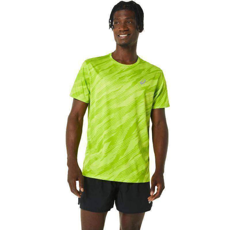 Asics Core All Over Print T-shirt Lime