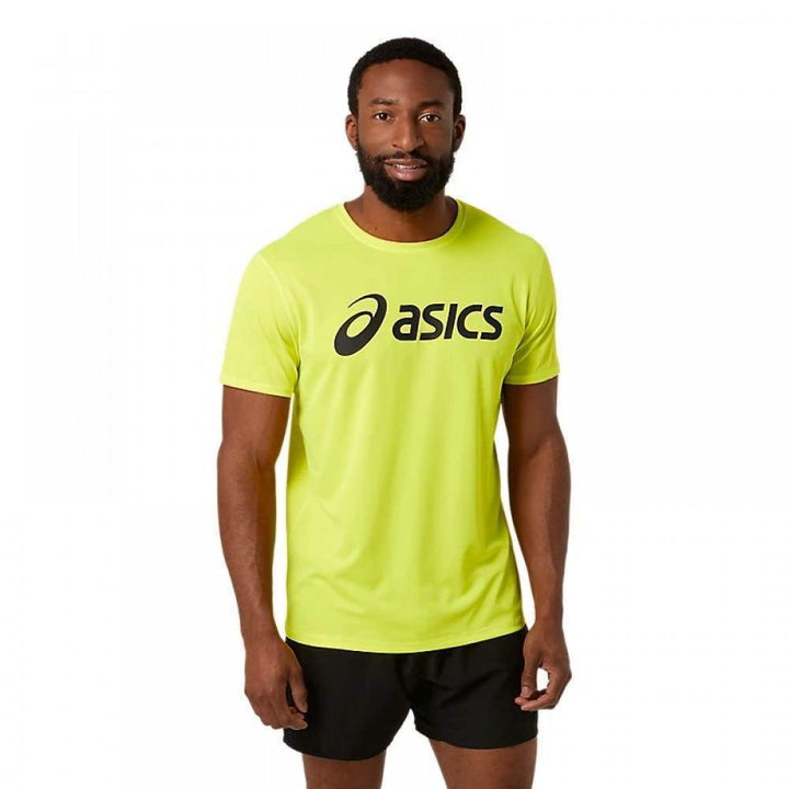 Camiseta Asics Core Yellow Fluor Performance Preta