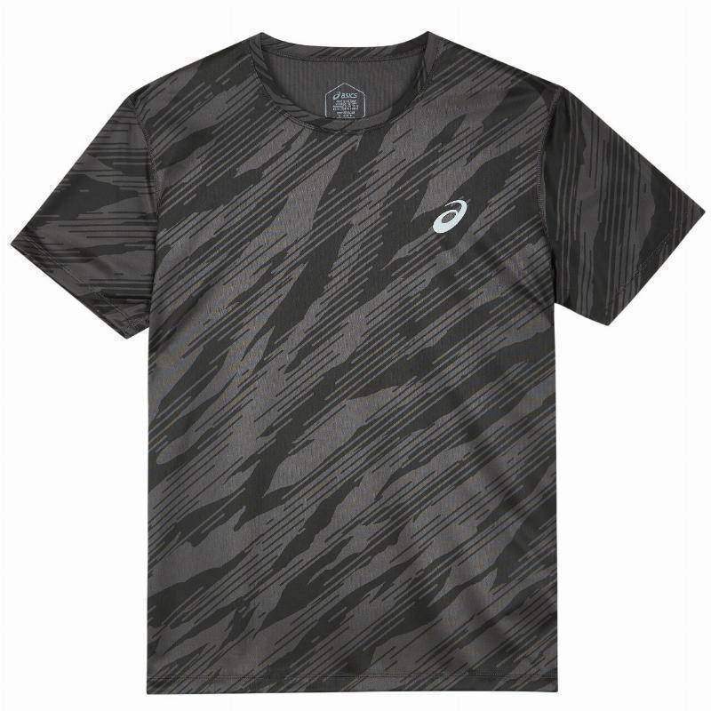 Camiseta Asics Core SS cinza grafite preto