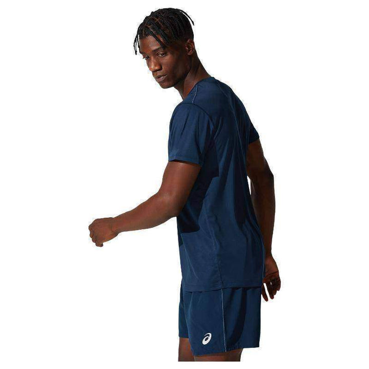 Camiseta Asics Core Top Logo Azul Marinho