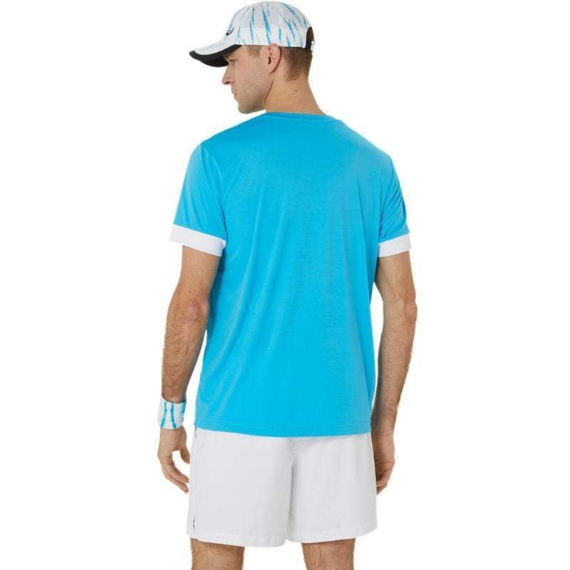 Asics Court Aqua T-Shirt Bright White