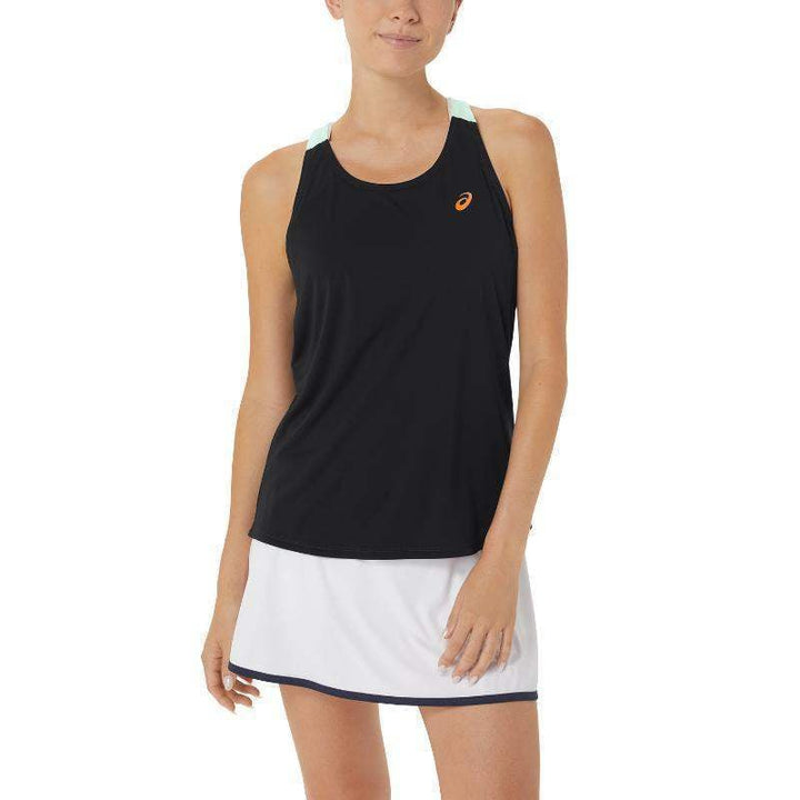 T-shirt Asics Court Performance preto menta mulher