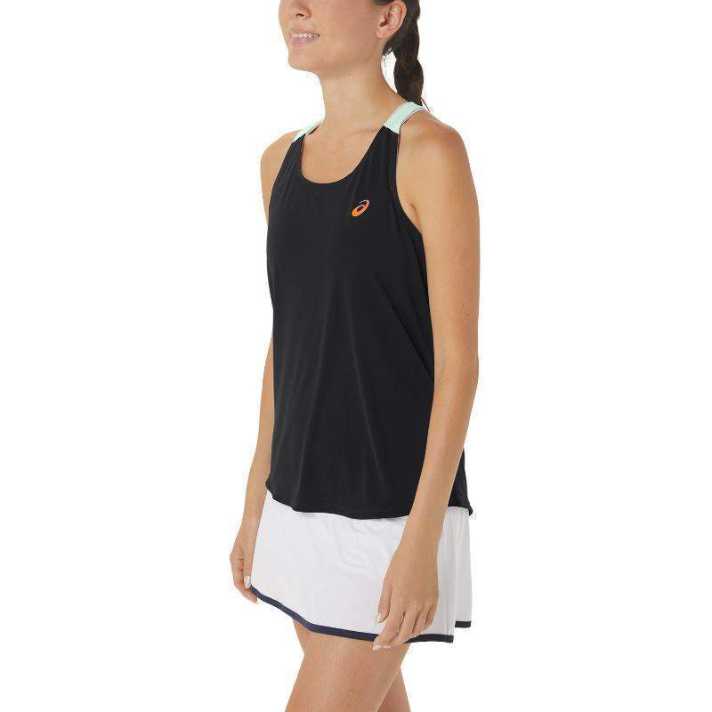 T-shirt Asics Court Performance preto menta mulher