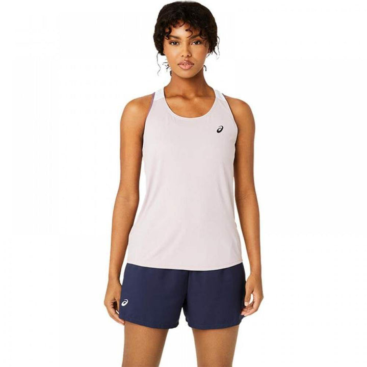 Asics Court T-shirt Bright Pink White Women