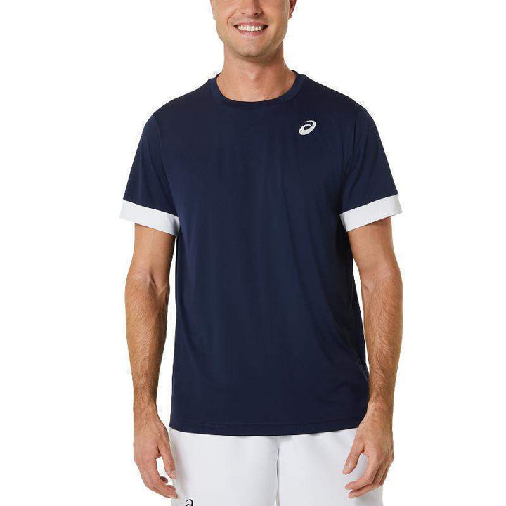 Asics Court SS Navy White T-shirt