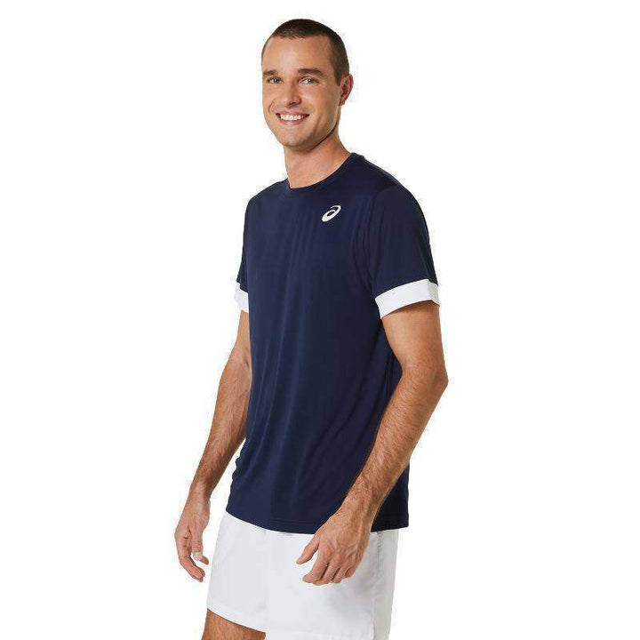 Asics Court SS Navy White T-shirt