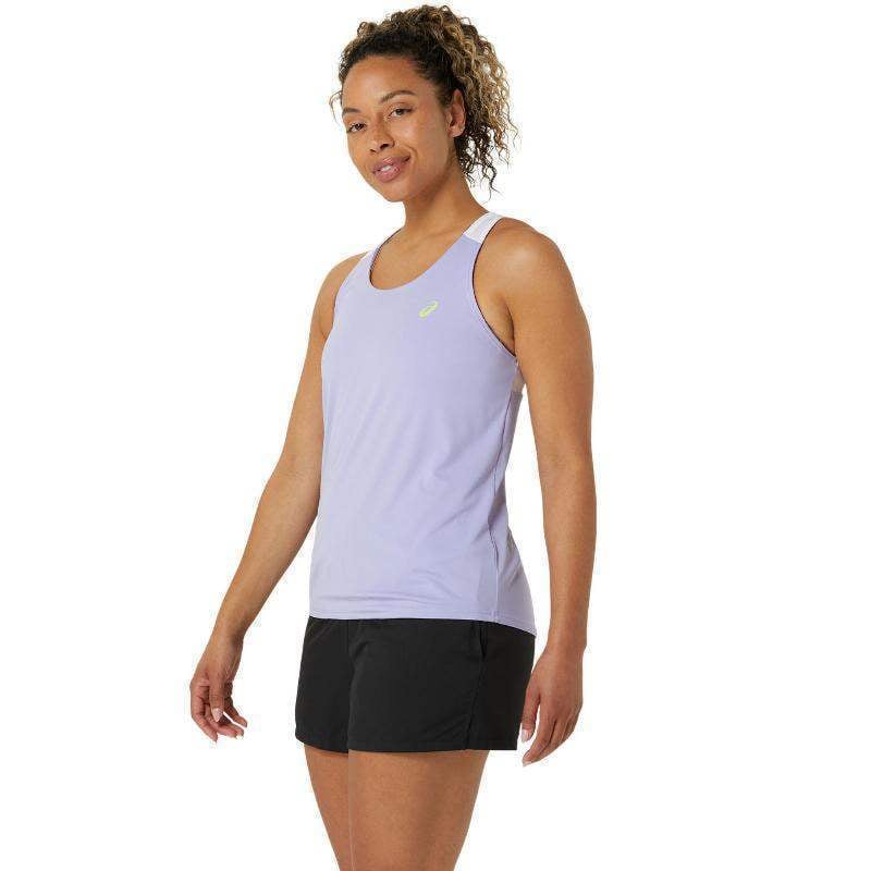 T-shirt Asics Court Vapor Branco Brilhante Mulher