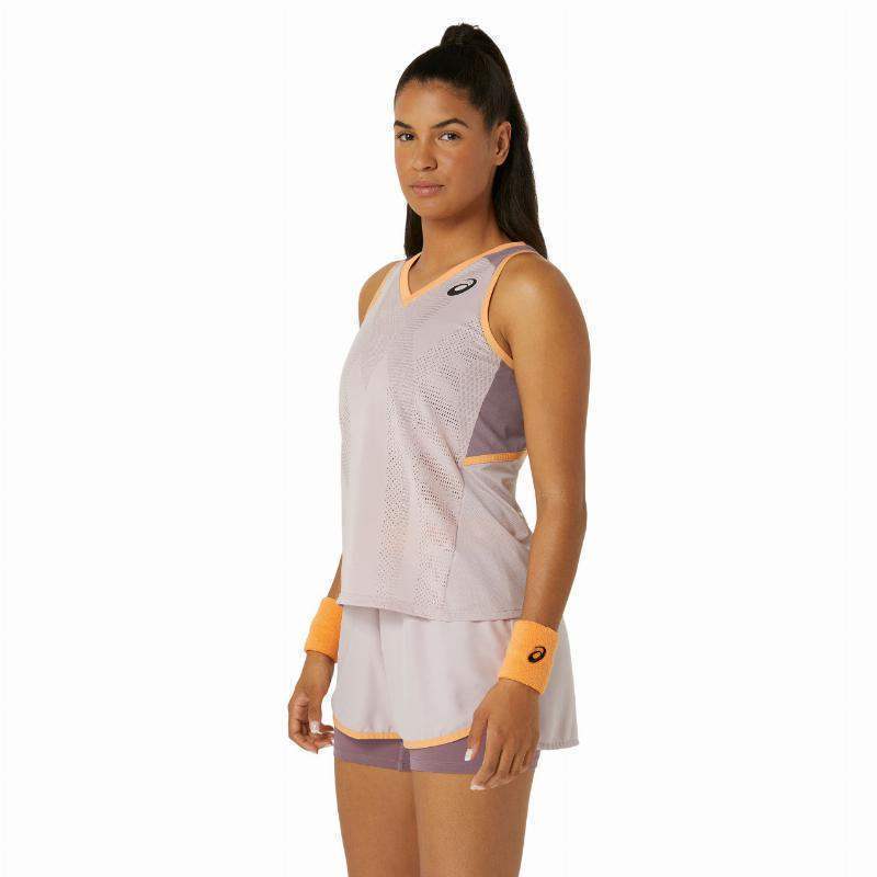 Camiseta Asics Match Rosa Mujer