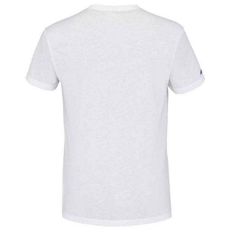 Camiseta Babolat Exercise Big Flag Branco Marl