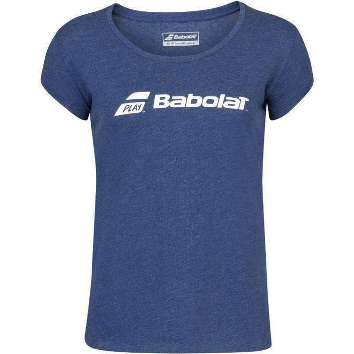 Camiseta feminina Babolat ExerciseTee azul marinho