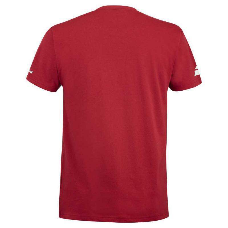 Camiseta Babolat Juan Lebron de algodão vermelho