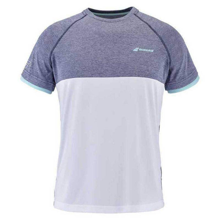 Babolat Play White Blue Heather T-shirt