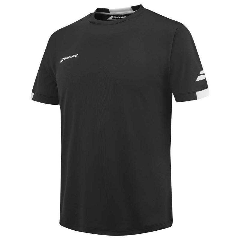 Camiseta Babolat Play Crew Negro Blanco