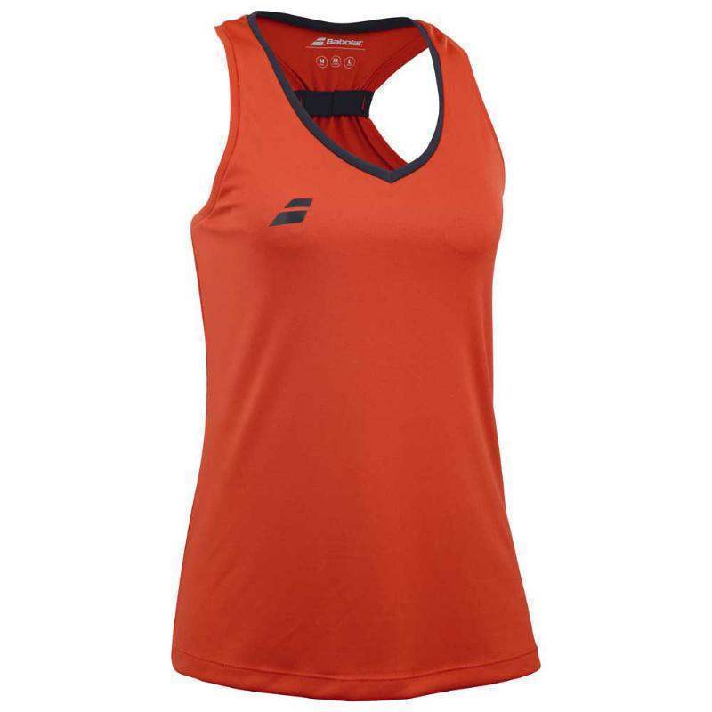 Camiseta feminina Babolat Top vermelha