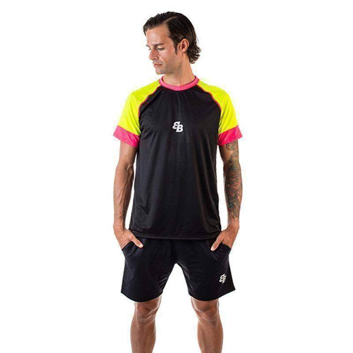 BB Owens T-shirt Black Pink Yellow Fluor