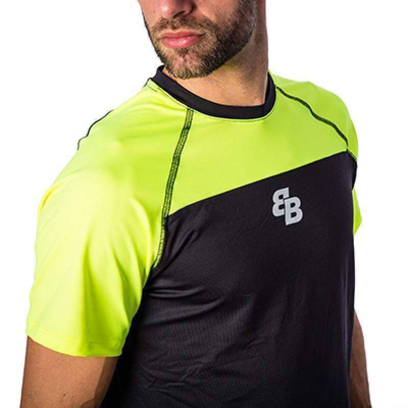 Camiseta BB Rain Preto Amarelo Fluor