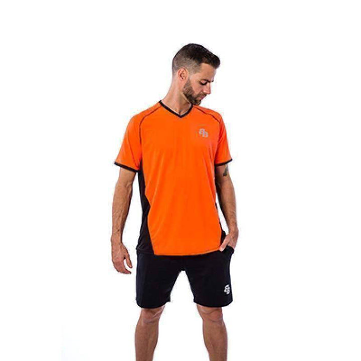 Camiseta BB Quente Laranja Preta