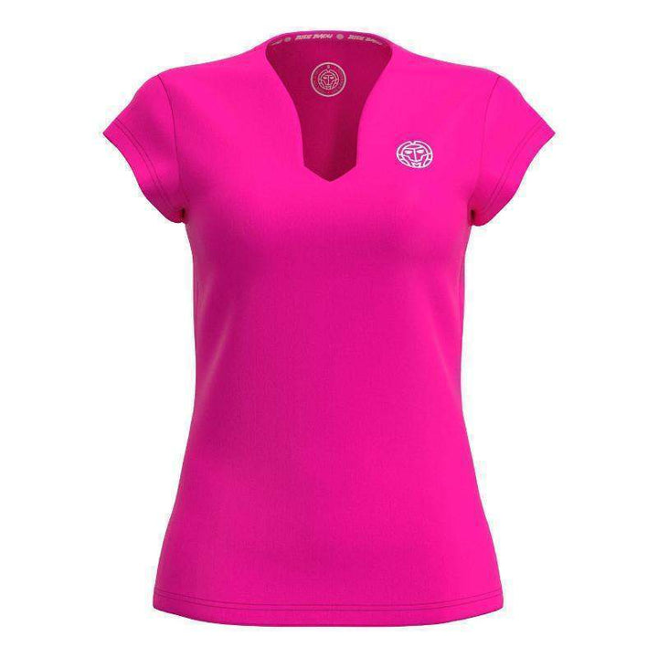 Camiseta Bidi Badu Crew V-Neck Rosa Mujer