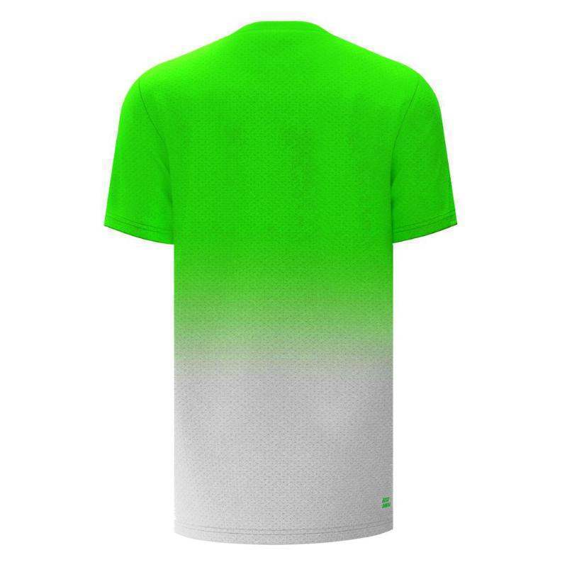 Camiseta Bidi Badu Crew Gradiant Verde Neon Branco