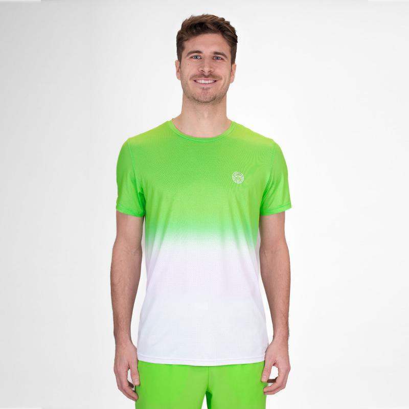 Camiseta Bidi Badu Crew Gradiant Verde Neon Branco