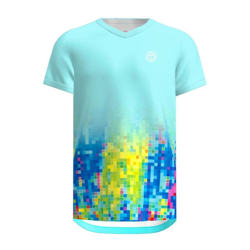 Camiseta Bidi Badu Melbourne com decote em V Aqua Mix