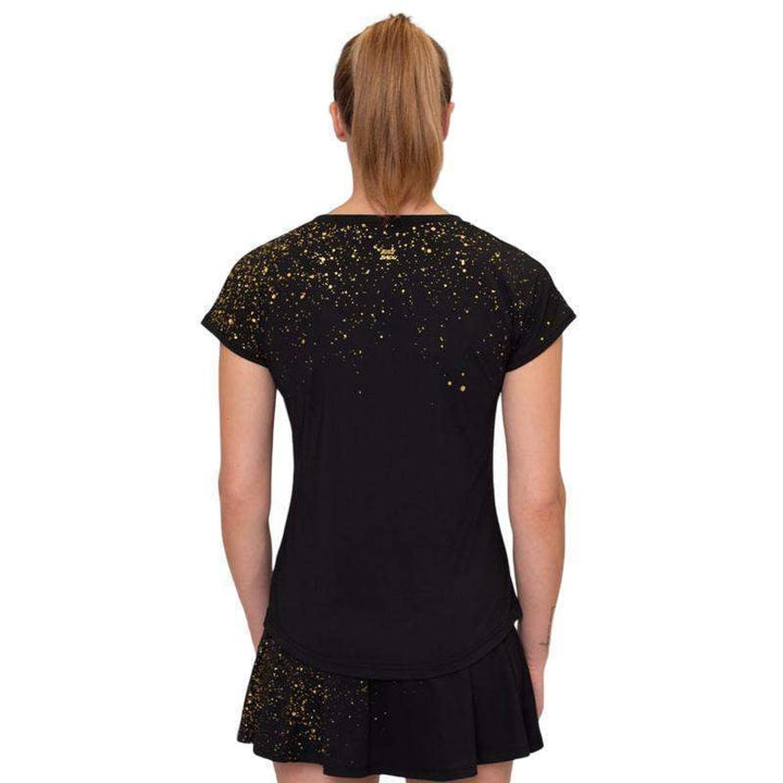 Bidi Badu Paris Capsleeve Black Gold Women's T-shirt