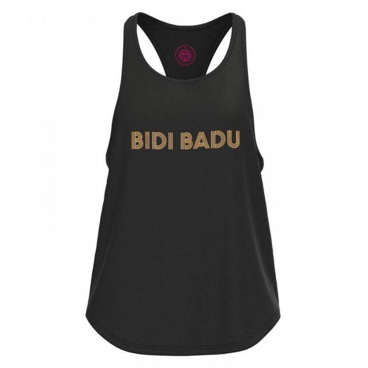 Camiseta feminina Bidi Badu Paris Chill preta dourada