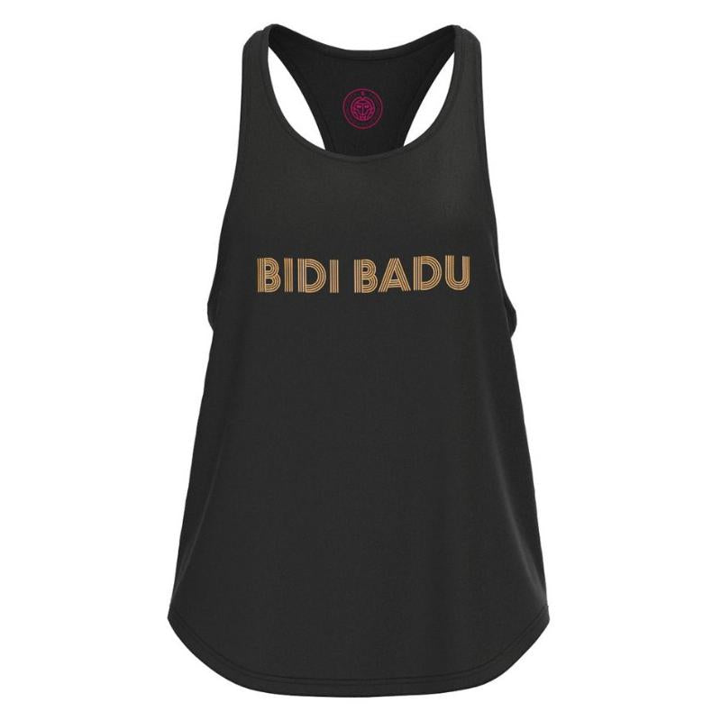 Camiseta feminina Bidi Badu Paris Chill preta dourada
