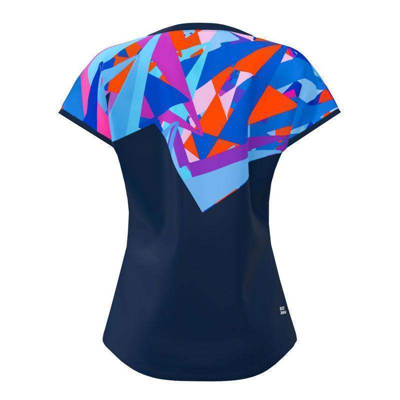 Camiseta Bidi Badu Spike Capsleeve Azul Oscuro Mujer