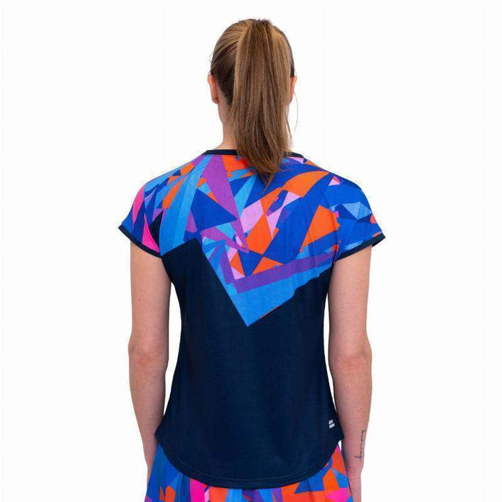 Camiseta Bidi Badu Spike Capsleeve Azul Oscuro Mujer