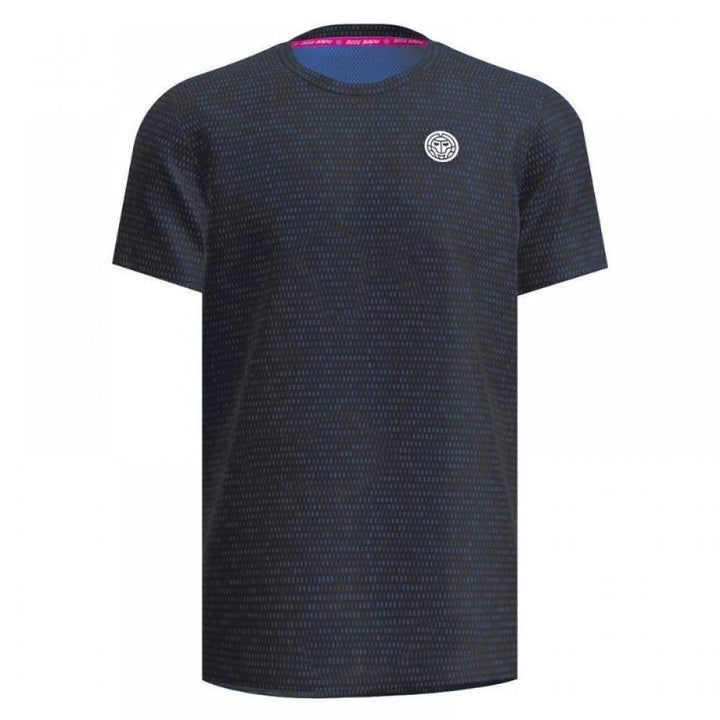 Camiseta Bidi Badu Spike Crew de duas cores azul cinza escuro