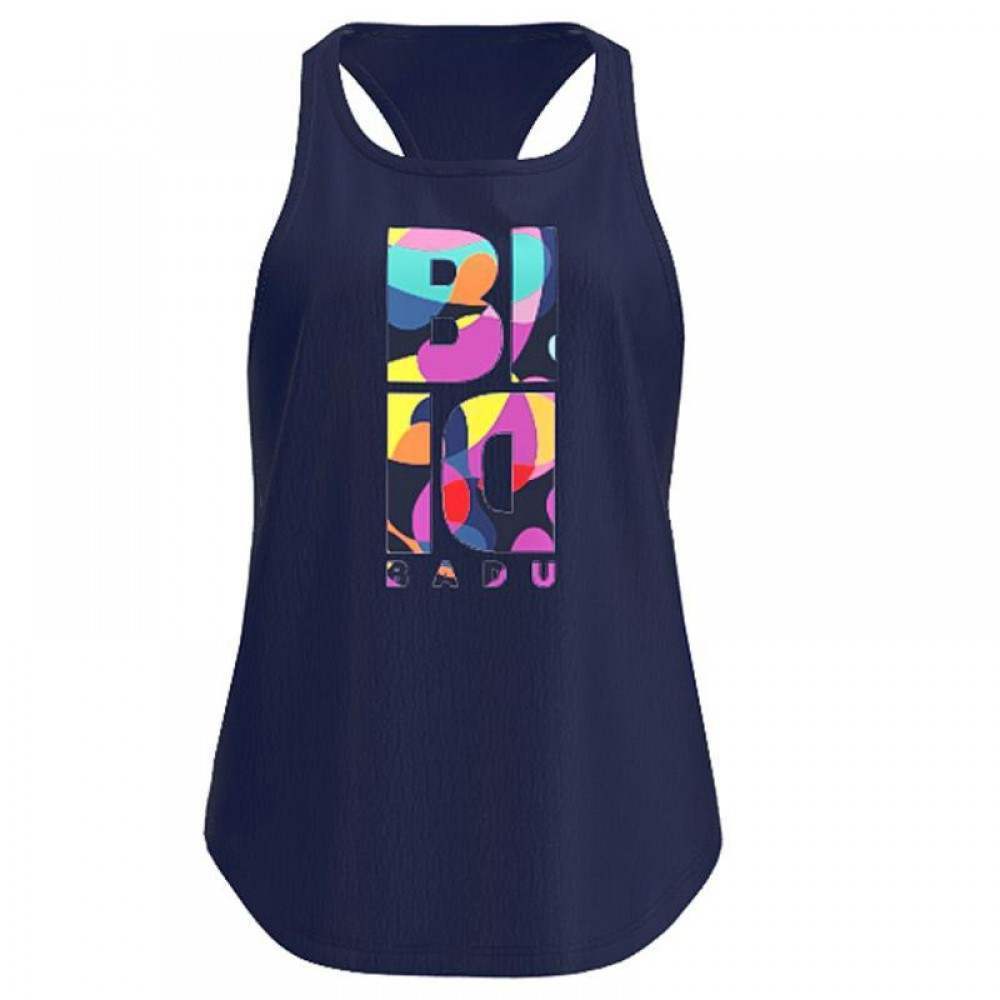 Camiseta feminina Bidi Badu Twiggy Chill azul escuro mix