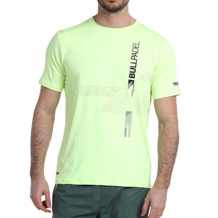 Camiseta Bullpadel Adive Amarelo Enxofre Fluor