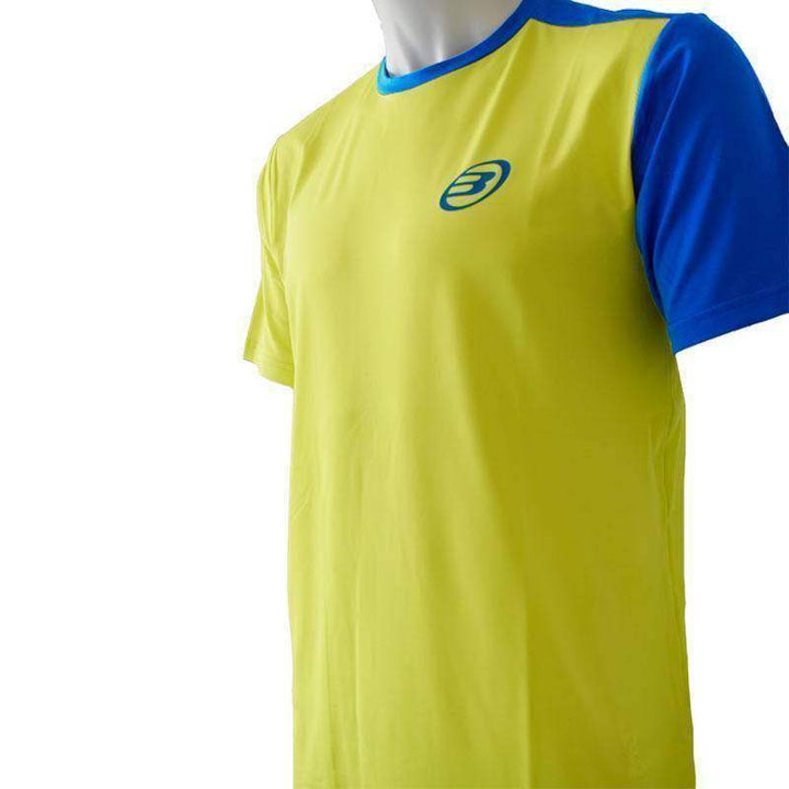 Camiseta Bullpadel Challenger Amarelo Limão Fluor Azul Royal