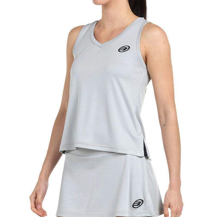 Camiseta Bullpadel Diles Gris Perla Bicolor